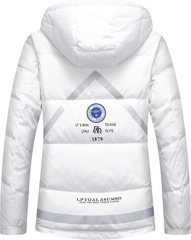FSD. WG Men's Hooded Puffer Jacket Winter Thicken Cotton Coat with Removable Hood Windproof,Warm for Autumn and Winter in Saudi Arabia