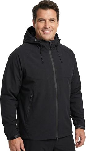 FreeMove Lightweight Hooded Winter Jackets for Men Coat Windproof Waterproof Rain Windbreaker Softshell for Ski Snow in Saudi Arabia