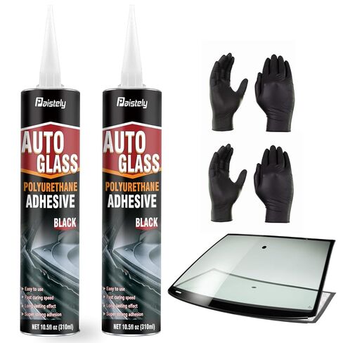 Windshield Sealant Black 310ml, Fast Cure Windshield Adhesive, High Strength Polyurethane Sealant, Suitable for Vehicles and RV in Kuwait