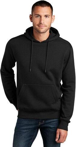 District Perfect Weight Fleece Hoodie DT1101 XL Jet Black in Saudi Arabia