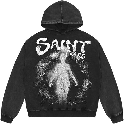 Chainsaw Man Y2K Hoodie Men Oversized Hoodies Saint Tears Graphic Washed Cotton Sweatshirt Casual Vintage Pullover in Kuwait