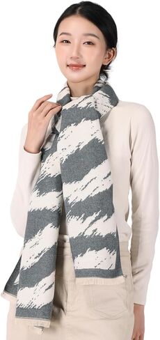 MINIDORA Women‘s Warm Reversible Pashmina Shawls Large Soft Winter Scarfs Jacquard Wraps for Evening Dresses in Saudi Arabia