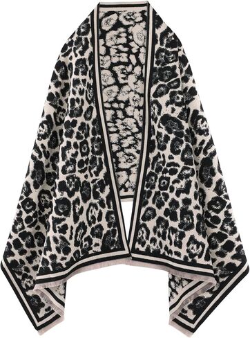 MINIDORA Women‘s Warm Reversible Pashmina Shawls Large Soft Winter Scarfs Jacquard Wraps for Evening Dresses in Saudi Arabia