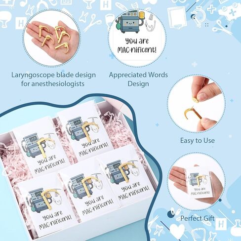 CRNA Week Appreciation Gift Anesthesia Laryngoscope Blade Pin Card Bag Anesthesiologist Thank You Gift for SRNA Nurse in Saudi Arabia