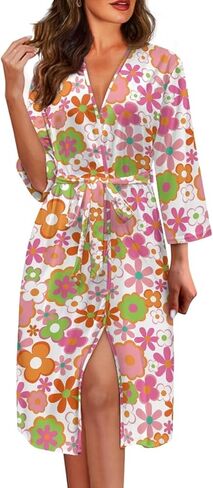 Coloranimal Robes for Women Night Gowns Women's Sleepwear Cute Comfortable Sleep Robe Soft Nightgowns in Saudi Arabia