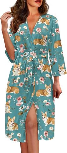 Coloranimal Robes for Women Night Gowns Women's Sleepwear Cute Comfortable Sleep Robe Soft Nightgowns in Saudi Arabia