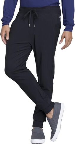 Infinity Men's Tuckable V-Neck Scrub Top CK910A with Mid Rise Jogger Scrub Pants CK004A in Saudi Arabia