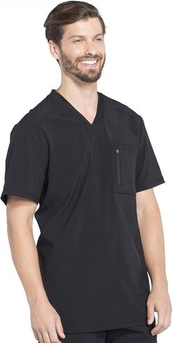 Infinity Men's Tuckable V-Neck Scrub Top CK910A with Mid Rise Jogger Scrub Pants CK004A in Saudi Arabia