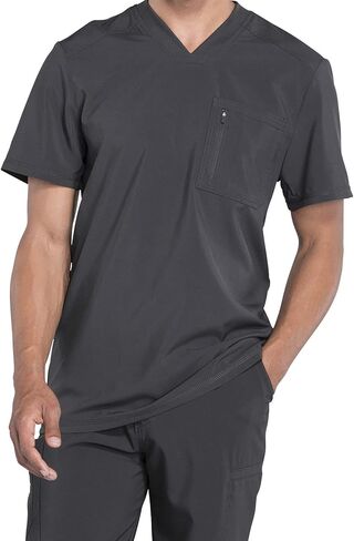 Infinity Men's Tuckable V-Neck Scrub Top CK910A with Mid Rise Jogger Scrub Pants CK004A in Saudi Arabia