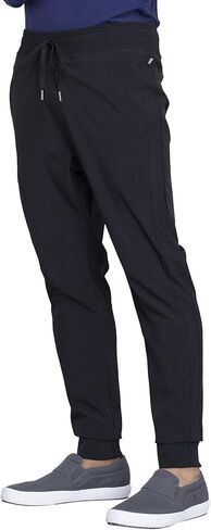 Infinity Men's Tuckable V-Neck Scrub Top CK910A with Mid Rise Jogger Scrub Pants CK004A in Saudi Arabia