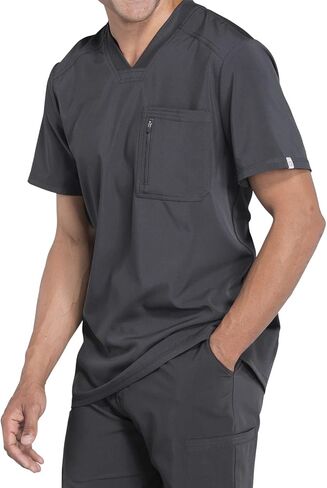 Infinity Men's Tuckable V-Neck Scrub Top CK910A with Mid Rise Jogger Scrub Pants CK004A in Saudi Arabia