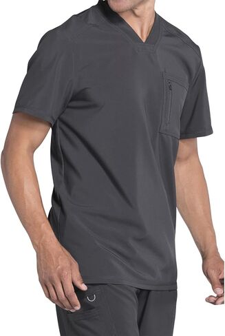Infinity Men's Tuckable V-Neck Scrub Top CK910A with Mid Rise Jogger Scrub Pants CK004A in Saudi Arabia