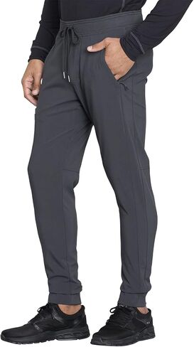 Infinity Men's Tuckable V-Neck Scrub Top CK910A with Mid Rise Jogger Scrub Pants CK004A in Saudi Arabia