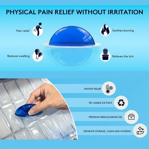 CoolBloom Hemorrhoid Ice Pack (2 Packs) - TPU Ultra-Soft Reusable Gel Pad | Fast Pain & Swelling Relief | Perineal Cold Therapy for Postpartum/Surgery (Women & Men) in Saudi Arabia