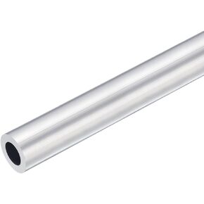 uxcell 6063 Aluminum Round Tube, 25mm OD 15mm Inner Dia 400mm Length Pipe Tubing for Industry DIY Projects