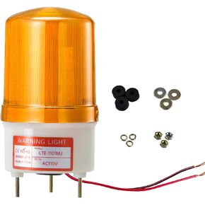 Y DIANS S LED Strobe Beacon Warning Lights, AC110V-120V LED Industrial Flashing Light Siren with 90dB Loud Buzzer Security Alarm Green