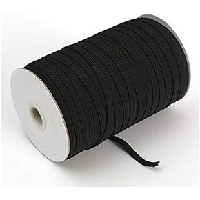 Braided Elastic 1/2'' Wide 144 Yards Black