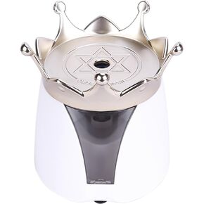 Automatic Electric Pencil Sharpener – 2AA Battery, Ideal for No.2 and Colored Pencils – Perfect for School, Home, Office, and Classroom Use – Crown Design (White)