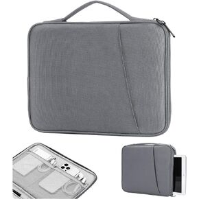 TiMOVO 9-11" Tablet Sleeve for iPad 10th Gen. 10.9", iPad 9th/8th/7th Gen. 10.2", iPad Air 11/Air 5th/4th Gen. 10.9",Galaxy Tab A9+/A9 Plus 11",Protective Bag with Pockets, Flowers