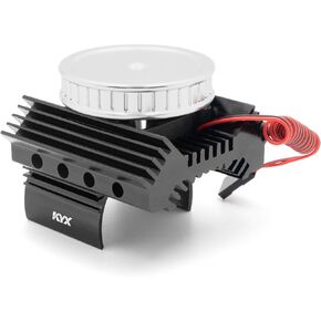 KYX Racing Alloy Motor Heatsinks & Cooling Fan for RC Crawler Car Axial SCX10 II 90046 Wraith D90 TRX4 540/550 Motor Accessories