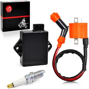 CDI Box Ignition Coil Spark plug for Polaris Trail Boss 330 2003-2013 Boss 325 2000-2003 Magnum 330 2003-2006 3087253 3088209