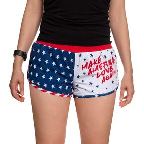 Calhoun USA American Flag Womens Printed Shorts