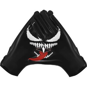 Influitive Gears Youth Football Gloves American Wide Receiver Football Gloves for Adult Men Women and Boys with Super Sticky Silicone Grip Palms Ultimate Performance Booster