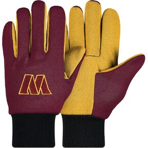 FOCO NFL unisex-adult Nfl Team Logo Colored Palm Utility Work Gloves