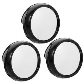 FELTECHELECTR 3pcs Computer Mirror Mini-pc Convex Rear View Mirror Cubical Accessories for Work Cubicle Accessories Desk Convex Mirror Mini Makeup Mirror Office Appendix Acrylic Lens Notebook