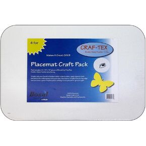 Bosal Craf Tex Plus 4pc Placemat 18x13 White 4 Piece