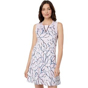 Callaway Linear Floral Sleeveless Dress