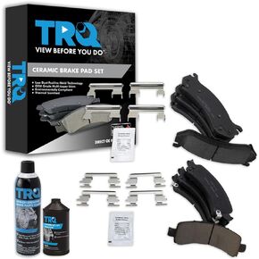 TRQ Brake Pads Compatible with 2002-2006 Cadillac 2002-2008 Chevrolet 2002-2008 GMC