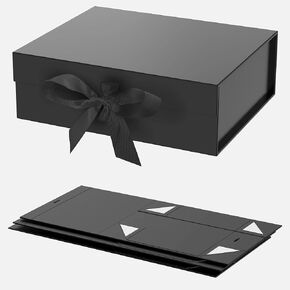 UNONBOX Gift Box Gift Wrap Box Pink, 10.5x7.5x3.1 Inches Magnetic Gift Decorative Box with Lid and Ribbon for Men Ｗomen, Collapsible Proposal Box for Christmas Valentine's Day Wedding Birthday