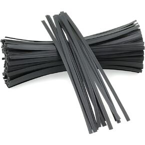 400 Pcs Twist Ties for Bags 5" Cable Ties Bag Twist Ties for Cord Twist Bread Ties Reusable Black Plastic Coated Ties Twist Ties Heavy Duty Bread Ties Wire Twist Ties for Household and Office Use
