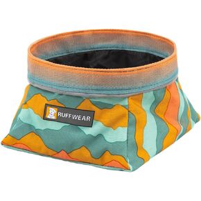 Ruffwear, Quencher Dog Bowl, Collapsible, Portable Food and Water Bowl, Coastal Mountains, Medium in Kuwait