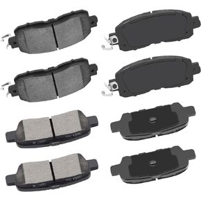 Front Rear Ceramic Brake Pads Kits 8pcs fit for 2013-2017 for Nissan Altima