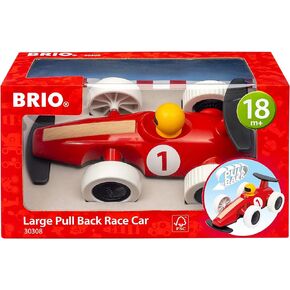 Brio – 30308 Large Pull Back Race Car | Toddler Race Car Toy for Kids Age 18 Months Up