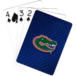 NCAA Florida Gators Playing CardsDiamond Plate Playing Cards, Team Colors, One Size
