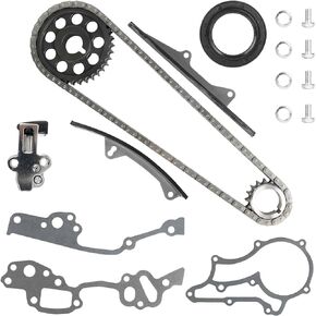 مجموعة سلسلة توقيت المحرك PUENGSI، مجموعة سلسلة التوقيت متوافقة مع 1974-1982 Toyota Carina Celica Corona Mark Hilux SOHC 8V 2.0L/2.2L استبدال # 1350638010 in Kuwait
