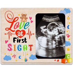 إطار صورة WaaHome Baby Sonogram، إطار صورة بالموجات فوق الصوتية لعيد الأم الأول للأم لأول مرة، هدايا استحمام الطفل، هدايا تكشف عن الجنس، هدايا للأم المتوقعة الجديدة in Kuwait