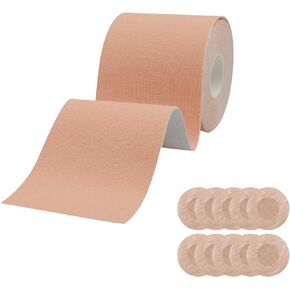 Boobtape,Breast Sling for A-E Cups, Breathable Breast Support Tape, Waterproof and Sweatproof Athletic Tape Body Tape,Medical Material Body Tape for Breast Push Up,Skin-Friendly (3 x197 in)