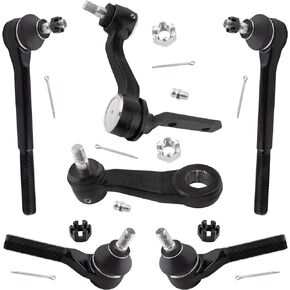 BOXI (Set of 6) Front Inner Outer Tie Rod Idler Arm Pitman Arm Fit for Chevrolet Blazer S10 GMC Jimmy Sonoma 1998-2004 Isuzu Hombre 98-00 for Oldsmobile Bravada 99-2001 4WD | K6251 K6255 ES3462 ES3584