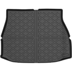 Mixsuper Custom Fit Cargo Liner for 2021-2023 2024 Toyota Venza Cargo Mat All Weather Rear Cargo Trunk Liner Black