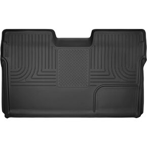 Husky Liners | Weatherbeater | Fits 2009 - 2014 Ford F-150 SuperCrew Cab w/Manual Transfer Case Shifter | Second Row Liner, Black | 19331