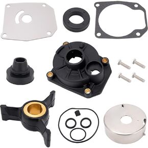 GDDGHS 438592 Outboard Water Pump Kit for Evinrude Johnson 40/45/48/50HP 2-Stroke Outboard, Water Pump Impeller Repair Kit with Housing Sierra 18-3454, 438592 433548 433549 777805