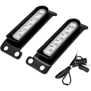 HDBUBALUS Rear Fender Light LED Turn Signal Filler Panel Lights For Harley Touring Electra Glide Road King Ultra Limited 2014-2023 Smoke Lens