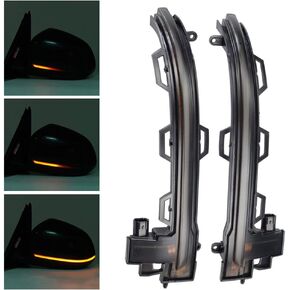 Dynamic LED Side Mirror Light Blink Sequential Turn Signal Light Strip Assembly for BMW X3 X4 X5 X6 F25 F26 F15 F16 2014 2015 2016 2017 2018 2019,63137280771, 63137280772
