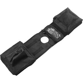 X AUTOHAUX 1-Pack Quad ATV 4-Wheeler Saddlebags Cargo Pouch Storage UTV Motorcycle Gas Tank Saddle Bag for Polaris Sportsman 450 570 850 XP 1000 Black 600D Oxford