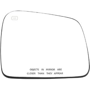 Dasbecan 68082636AB Right Passenger Side Rear View Mirror Glass with Backing Plate Power Heated Compatible with Dodge Durango 2014-2019 Jeep Grand Cherokee 2011-2020 Repalces# 68082634AB