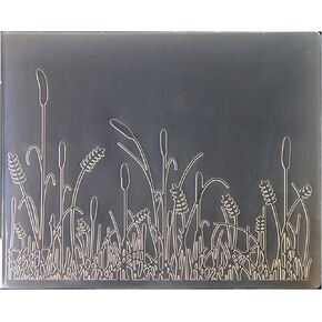 Kwan Crafts Grass Plastic Embossing Folders for Card Making Scrapbooking and Other Paper Crafts, 12.1x15.2cm
